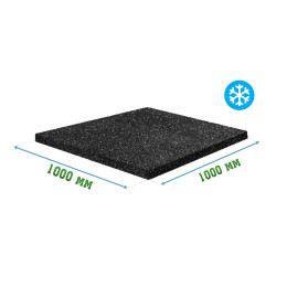 Резиновое покрытие 1000x1000x8мм для холодных помещений - Ice