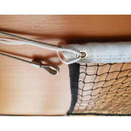 Сетка для большого тенниса D=4,0мм с тросом