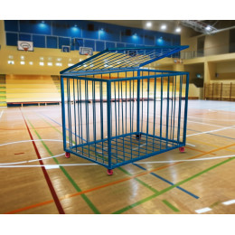 Корзина для мячей на колесиках